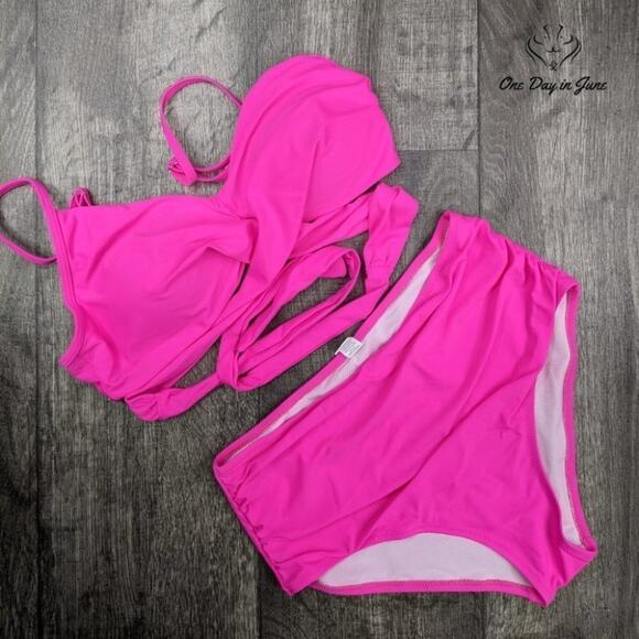 Summer Mae Criss Cross High Waist Bikini Size M - Picture 4 of 4